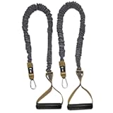 Resistance Cords - Cross Anchored Shoulder Exercise Bands - Ideal for Dynamic Warmups and Physical Rehab - One Pair of Cords - 4KOR Fitness