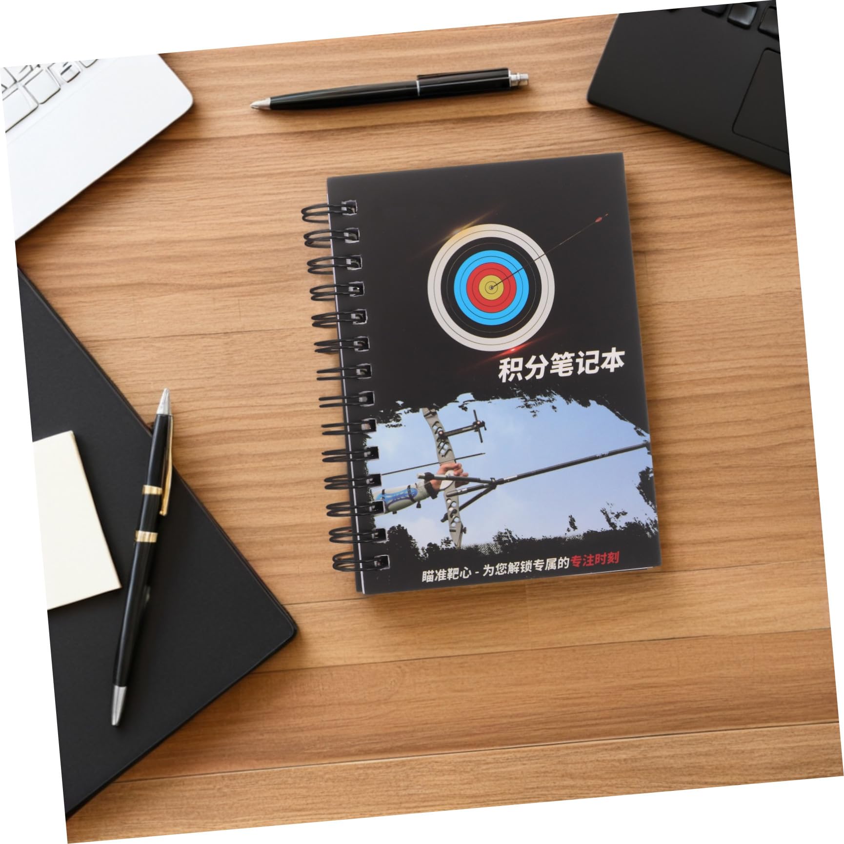 Cuaderno de puntuación para tiro con arco, tamaño pequeño portátil, numerosas hojas, registro de puntuación multifuncional para competiciones y entrenamientos deportivos
