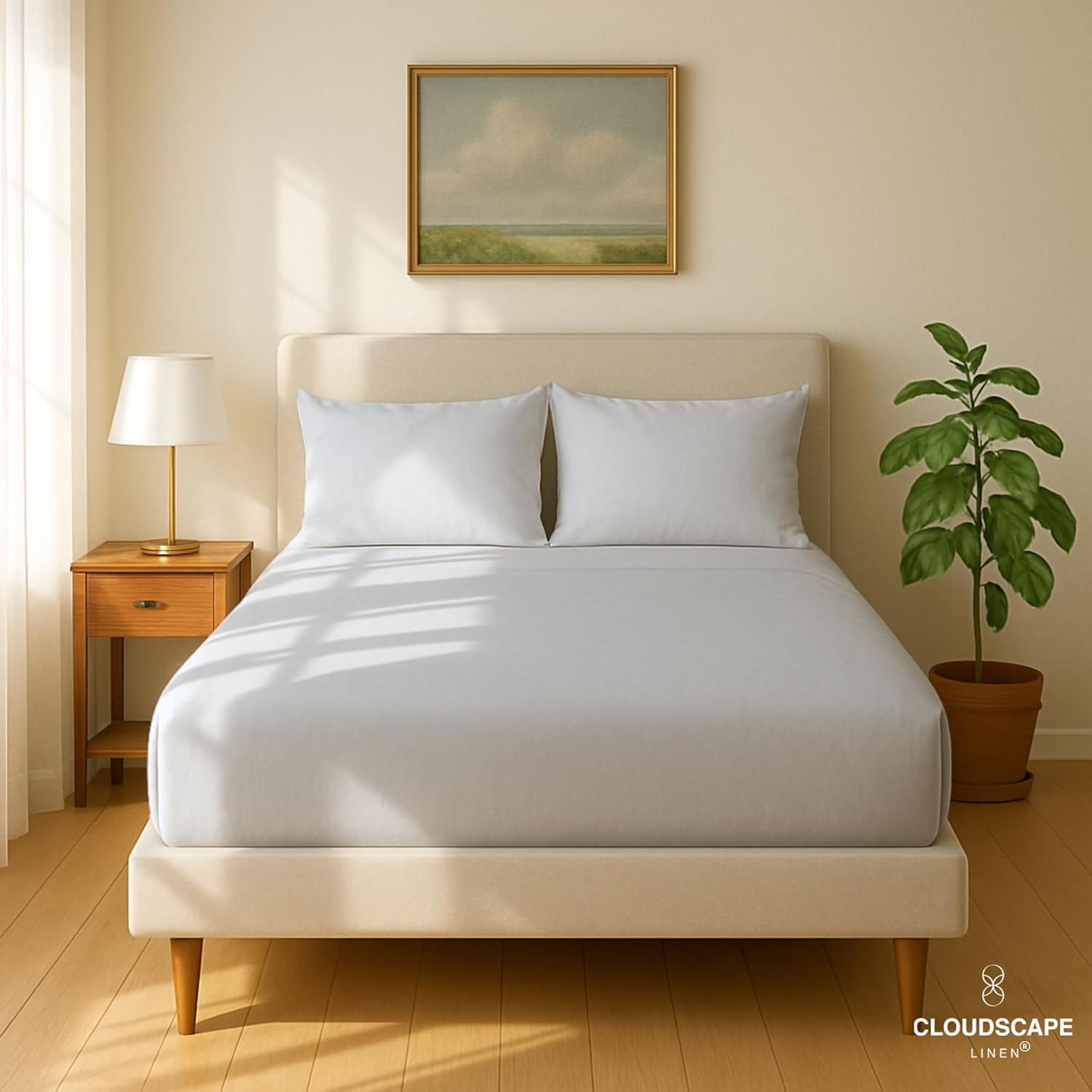 100% Egyptian Cotton Pillow Cases King Size - 2 Pcs, 400 Thread Count Egyptian Cotton, Luxury Bed Pillow Covers, Suitable for Home,Hotels, Hospital Use, 20x36, Silver