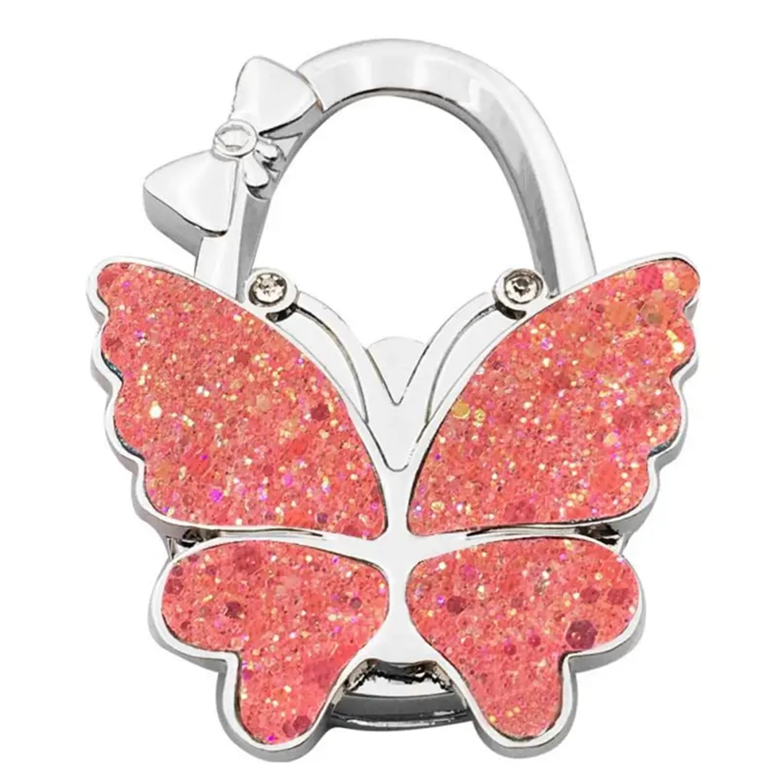 GHHZML Handbag Hooks for Tables Portable Foldable Butterfly Purse Bag Table Hook Holder for Handbag Hanger Home Decoration Desk(Color13)