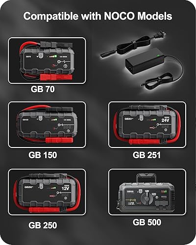 Miniatura 2 de WUKUR Adaptador de corriente de 56 W y 14 V para NOCO GB70 GB150 GB250 GB251+ GB500 GB500+ Genius Boost Ultra Safe Lithium Jump Starters Batería