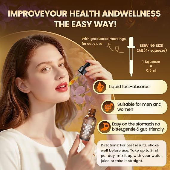 25-in-1 Liposomal Black Walnut Wormwood Clove Tincture, Cleanse for Humans Drops Liquid, Lymphatic Support with Garlic, Mullein, Soursop, Pumpkin Seed, Berberine, Turmeric, Echinacea, Cinnamon