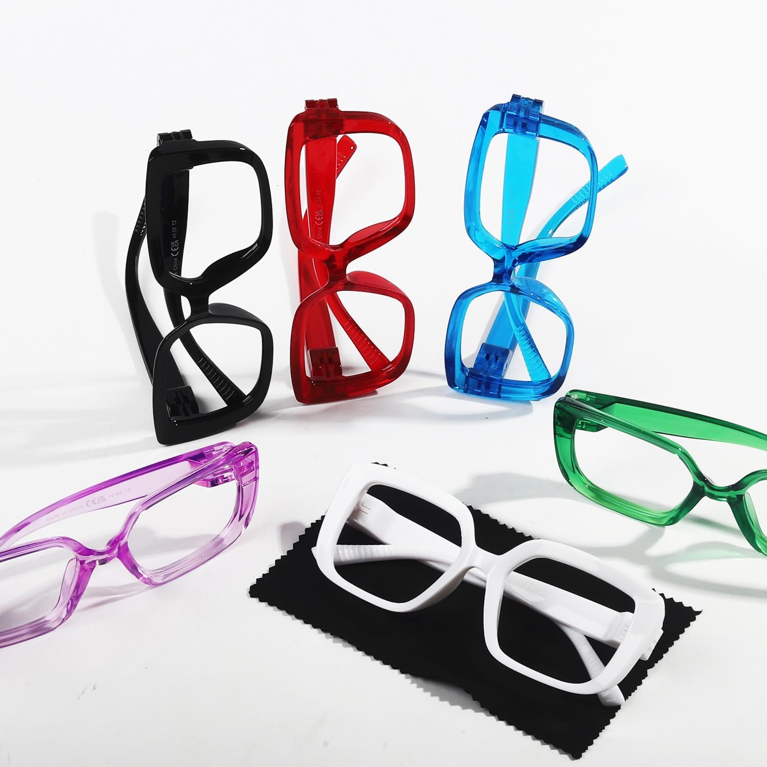 Eyekepper 6 Pack Women's Reading Glasses Metalless Screwless Spring Hinges Ladies Readers Cheaters - Mix +1.50 - Image 2