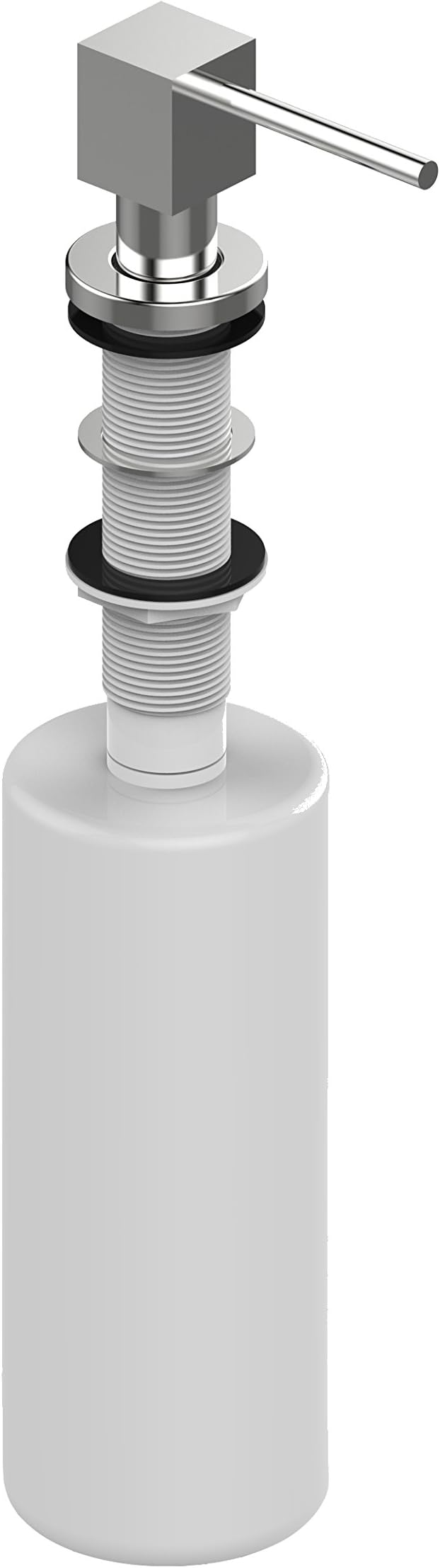 VIZIO Stainless steel soap dispenser - squared - fillable from the top