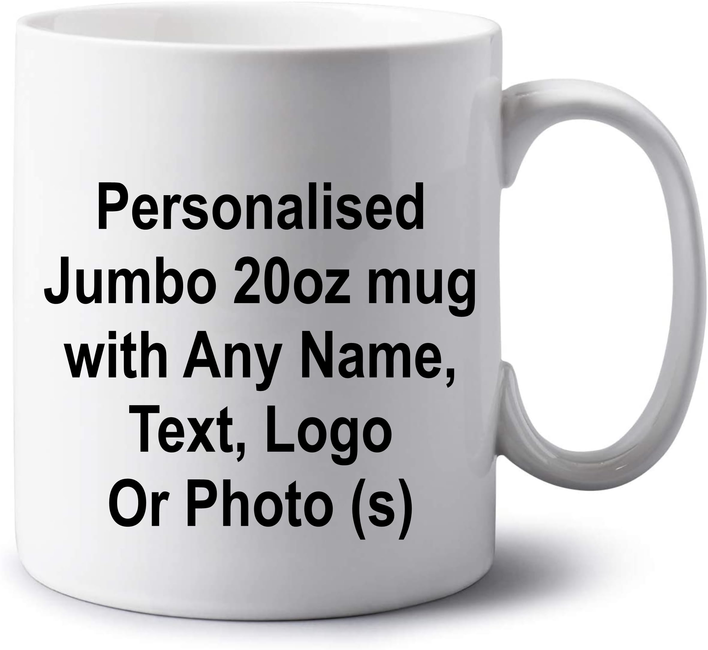 Personalised Jumbo 20oz Mug Extra Large Tea Coffee Big Mug Custom Name Cup for Men Women Novelty Birthday Christmas Work Gifts Photo Mug