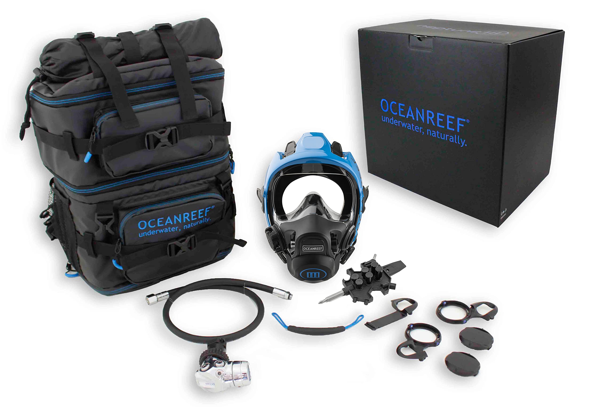 OCEAN REEF Neptune III System - Blue M/L MASK + INT 1ST Stage