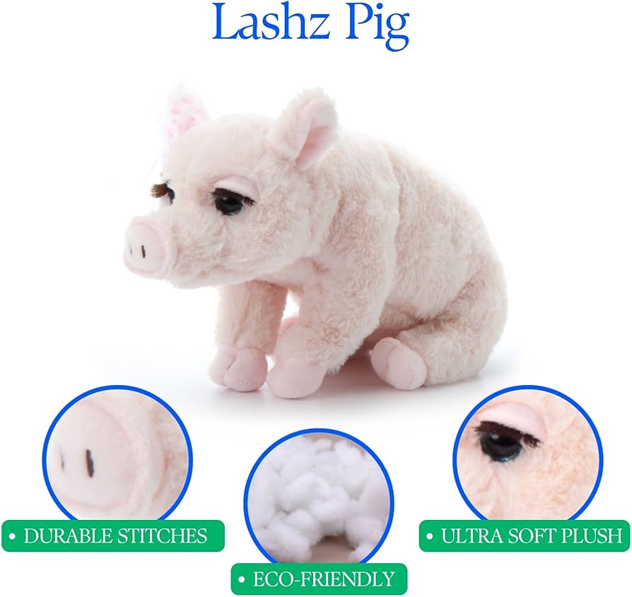 Amazon.com: The Petting Zoo, Lash'z Pig Stuffed Animal, Gifts for Amazon.com: The Petting Zoo, Lash'z Pig Stuffed Animal, Gifts for