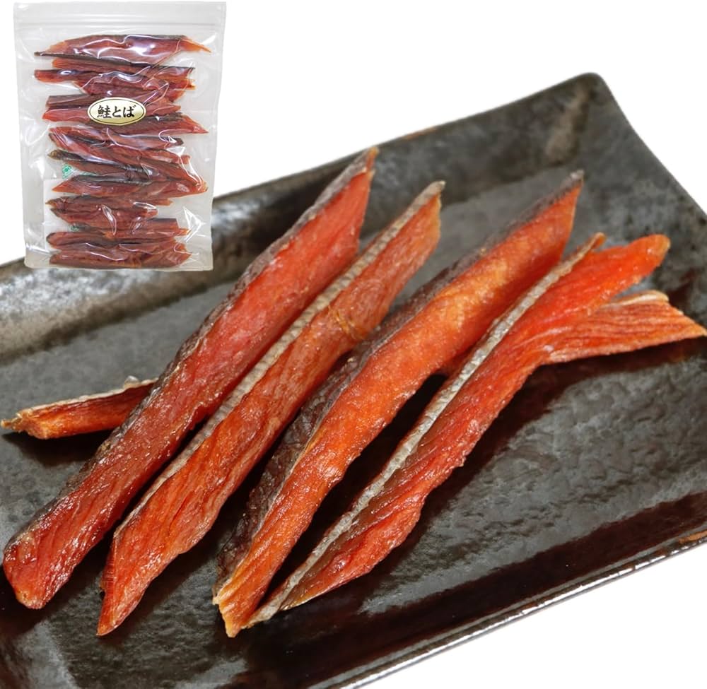 Amazon | 【北海道産 鮭とば 300g】 一印青山水産 | ノーブランド