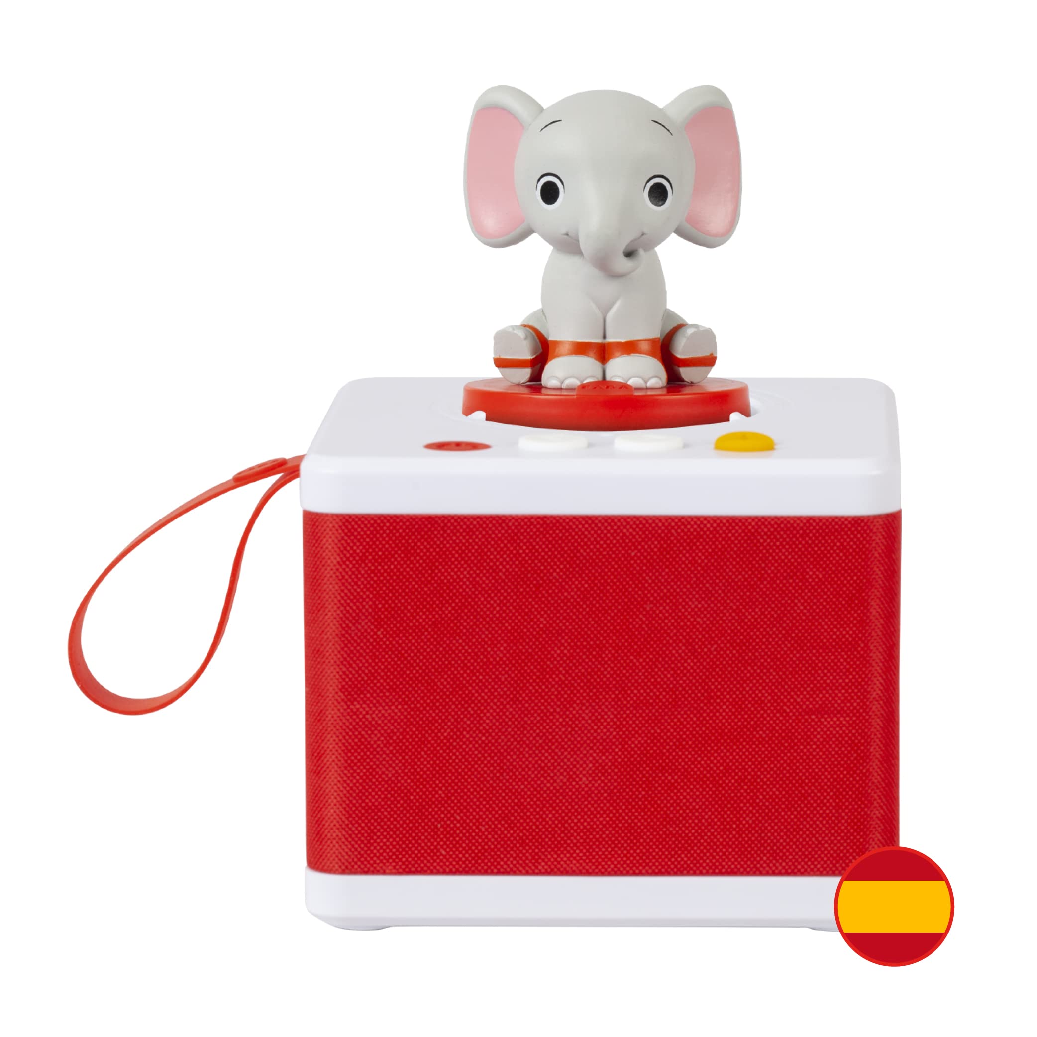 FABA - Cuentacuentos para Niñas y Niños, Altavoz con el Personaje Sonoro ELE el Elefante, Juego Educativo & Personaje Sonoro Gato con Botas y Otro Cuento - Historias Sonoras