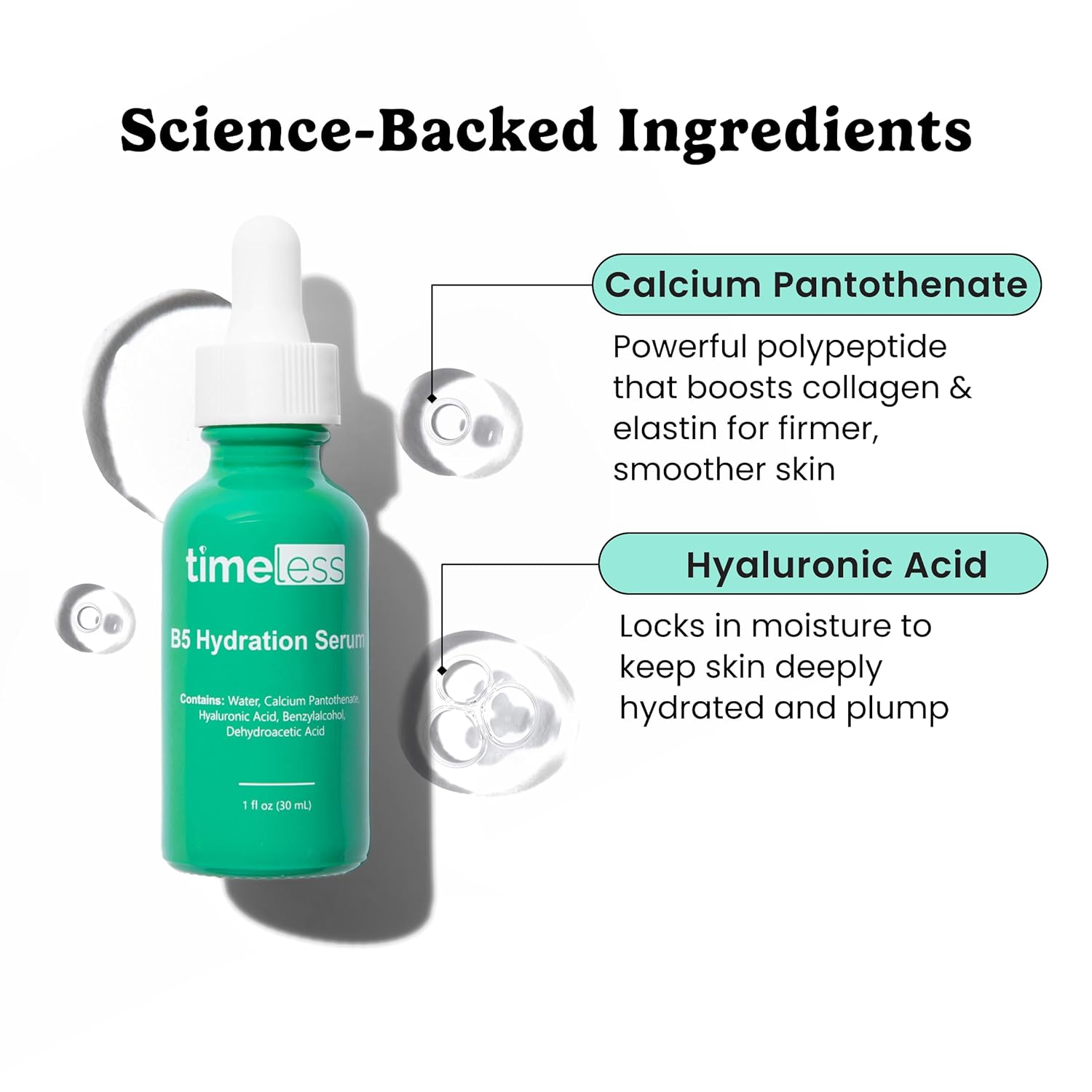 Timeless Skin Care Vitamin B5 Hydration Serum Unisex 1 oz - Image 2