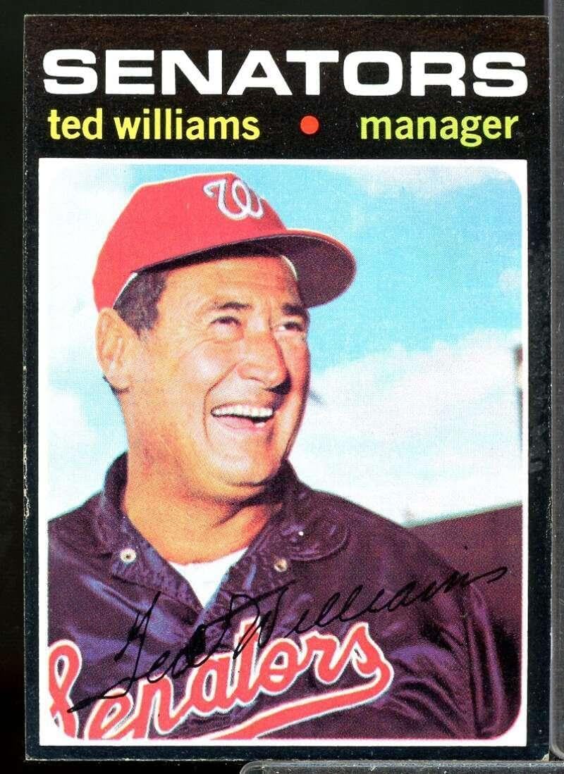 Ted Williams MG Card 1971 Topps #380 - Slabbed Baseball Cards