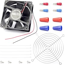 YUXIVCNE W0301112 W0301101 Refrigerator Evaporator Fan Motor and Mesh Cover Replacement for ATOSA Undercounter Rridge Model MGF8401 MGF8401GR MGF8402 MGF8403 MGF8404 MGF8405 MGF8405GR MGF8406 MGF8415