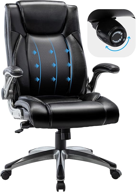 COLAMY Executive Office Ergonomic Chair with Thick Bonded