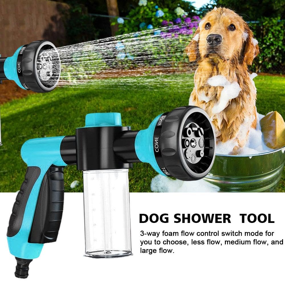 Ugello del tubo di pressione Pistola a schiuma 8 in 1 Pistola a spruzzo a getto Dispenser di sapone Irrigazione da giardino Cavallo Cane Animale Strumento di lavaggio auto Dropshipping  34