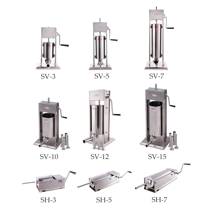 Sausage Stuffer Machine Fast Sausage Filling Manual Vertical Sausage Maker Tool Kitchen Enema Machine With 4 Stuffing Tubes
