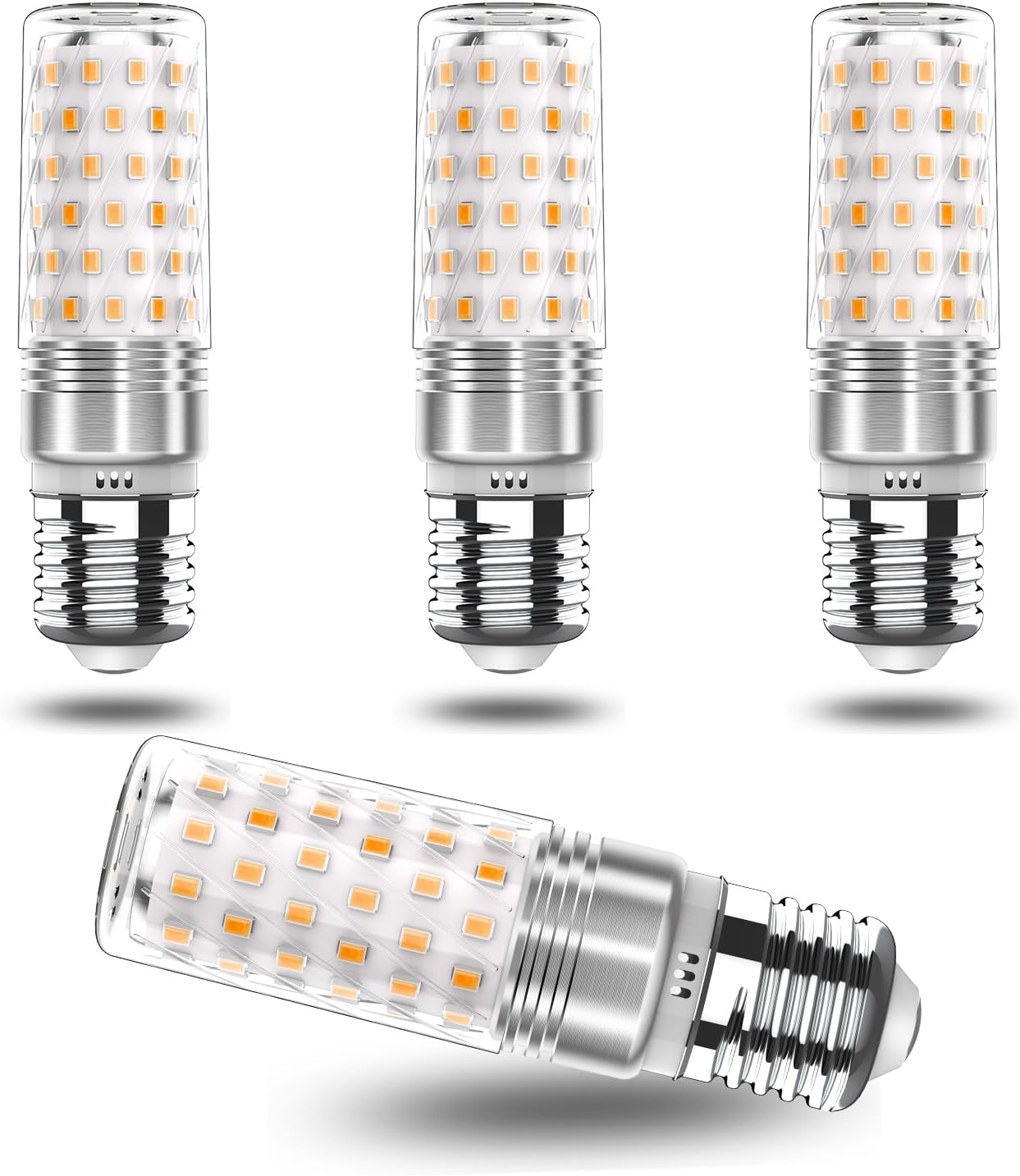 RuLEDne E27 LED Lampen Warmwei  10W Mais Birne Lampen 2700K 1450LM Edison Schraube E27 LED Energiesparlampe Birnen Ersetzt 100W-120W Gl hlampeNicht Dimmbar 4 Pack