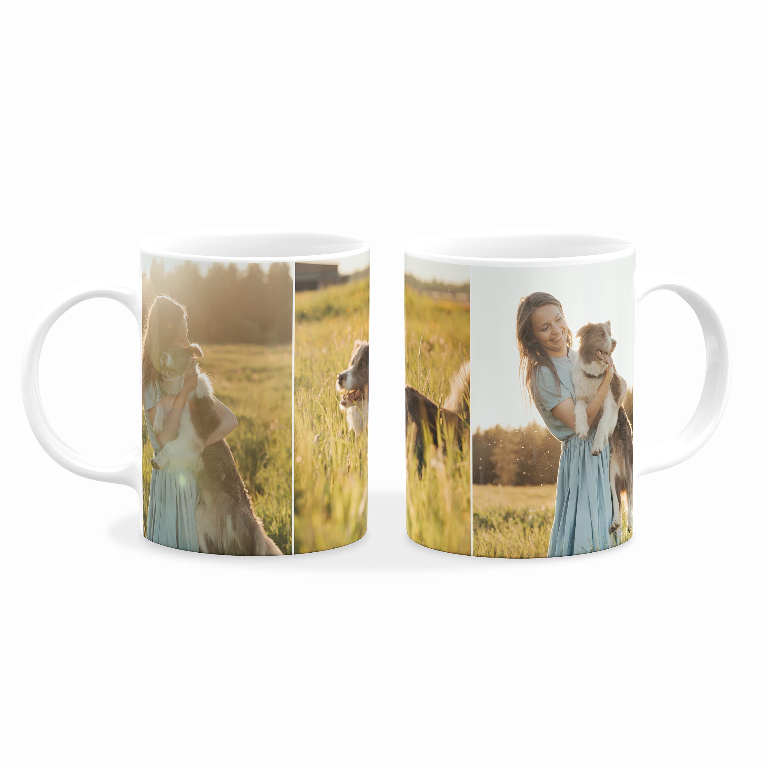 Hippowarehouse Personalised Mug Text Photo Printed Collage Design Logo Customised Gift Cup 10oz Various Options Mothers Fathers Day Coffee Cup Kitchenware