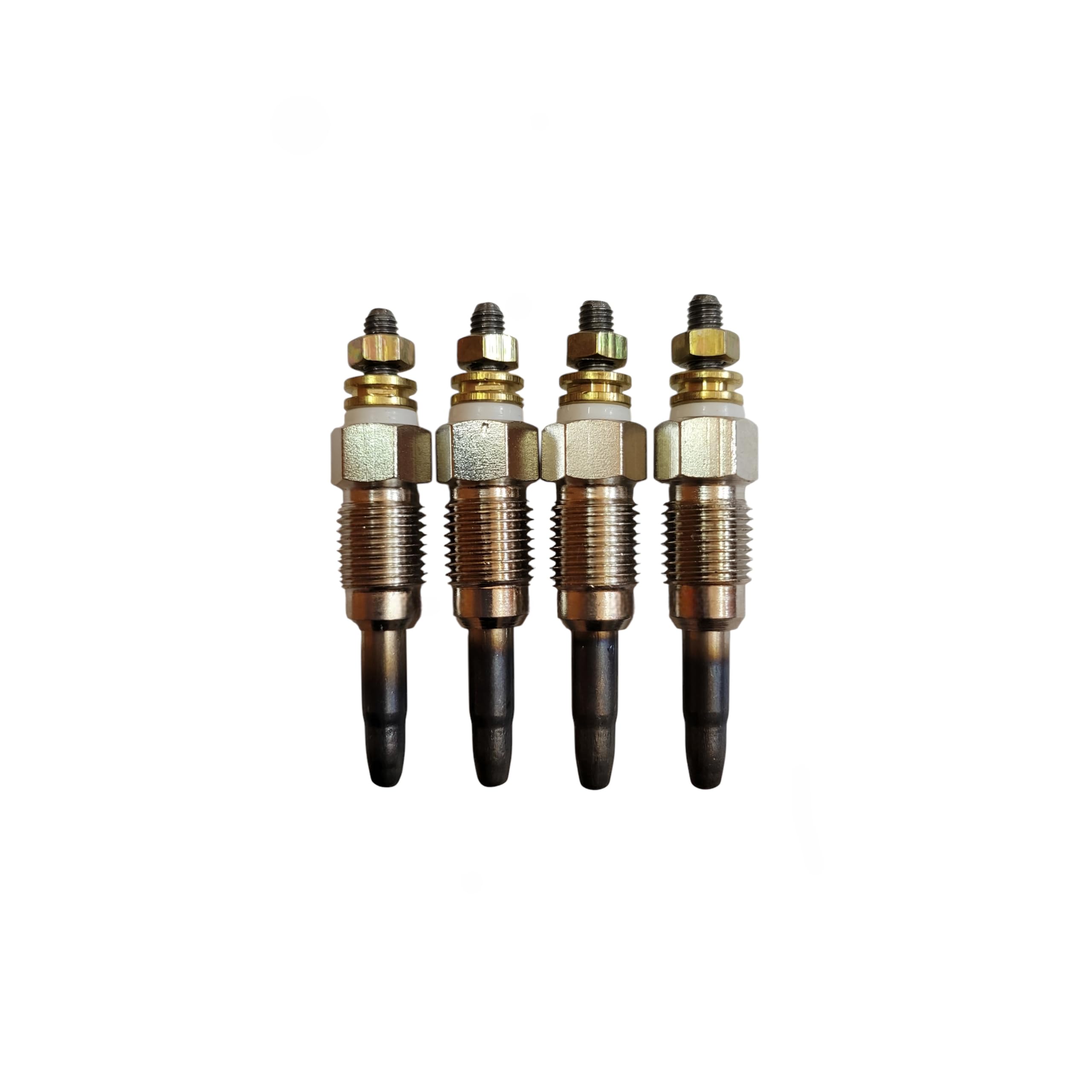 Diesel Glow Plug (Set of 4) | Compatible with Tata Sumo Victa, Sumo Gold, Spacio, Safari & Telcoline Diesel Engines | Dual Coil, Fast Heating, Long Life | TBS - The Black Smith