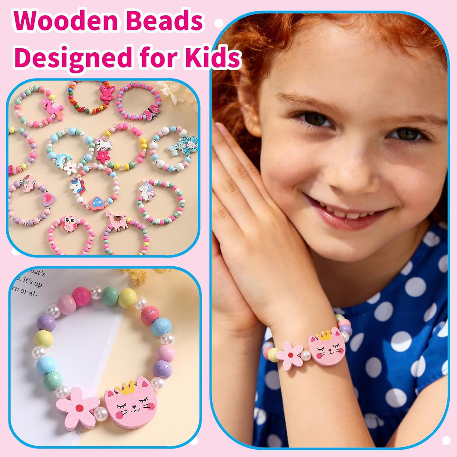 pbopb 24 Pack Bracelet Making Party Favors for Kids, Kids Party Activities, Girl Goodie Bag Stuffers for Ages 4-8 Years Old, Birthday Gift