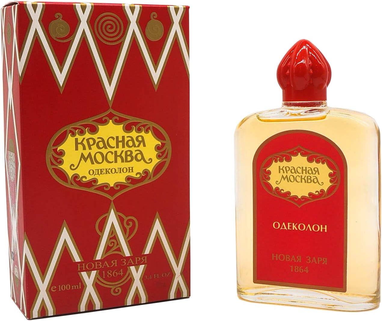 Novaya Zarya Moscou Rouge Red Moscow Krasnaya Moskva Eau de Cologne 100 ml