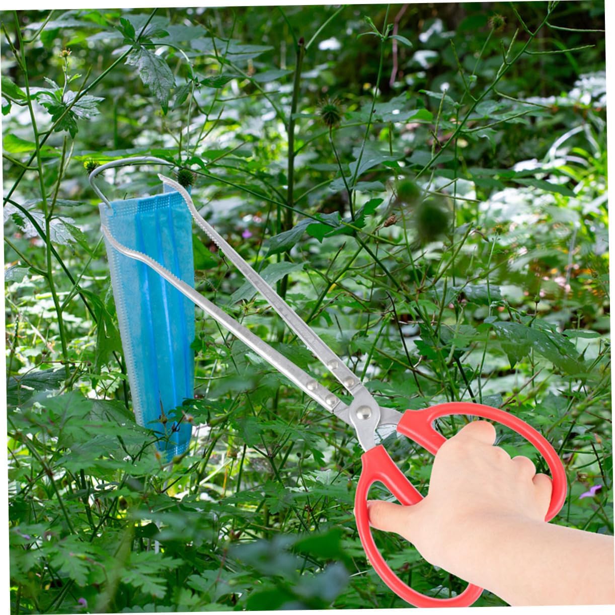 BESPORTBLE Extra Feeding Tongs for Reptiles Durable Stainless Steel Clamp Tool Multi-use Feeding Tool for Lizards Turtles and Snakes for Aquatic Plants and Trash Picking