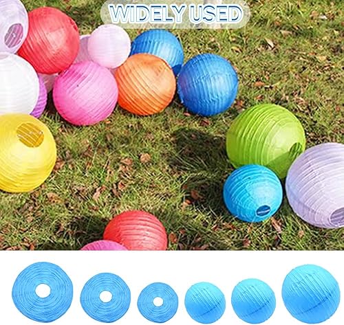 Miniatura 5 de Yosawa 6 faroles de papel decorativos redondos colgantes para fiestas, aulas, bodas, Halloween, Navidad, decoración del hogar (8, 10, 12 pulgadas,