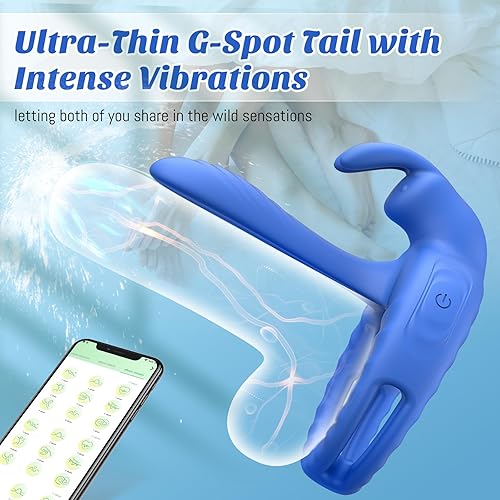 Miniatura 22 de Anillo vibrador para pene juguetes sexuales para parejas y mujeres - Vibrador de pene con vibradores de clítoris de conejo, manga de juguete