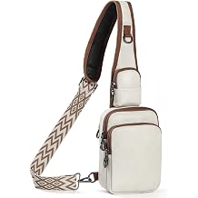VADOO Sling Bag, Crossbody Bag with Anti-Theft Zipper & RFID Blocking for Travel Vegan Leather Crossbody Bags for Women