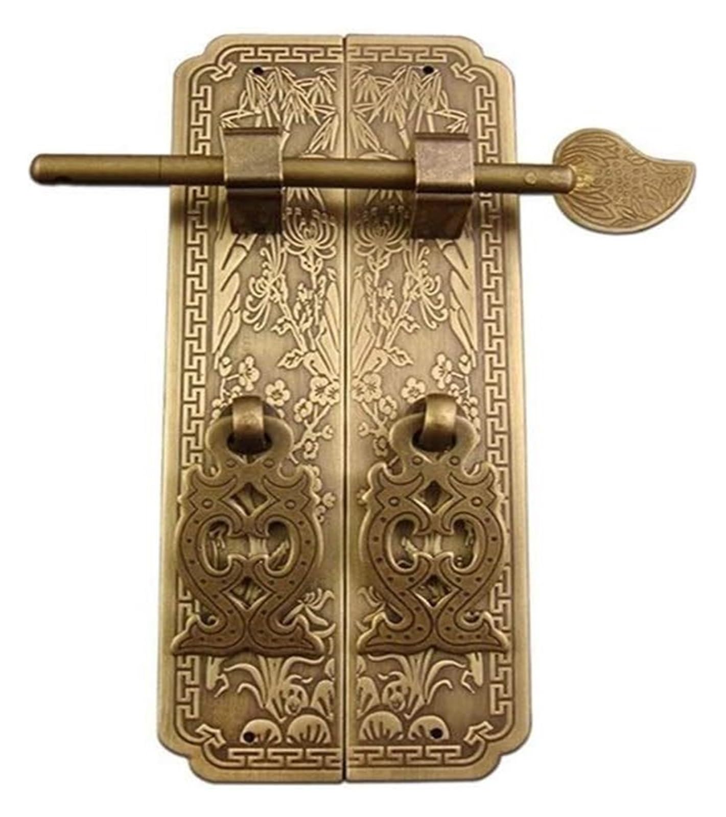 Voplivat Bronze Vintage Brass Cabinet Drawer Pulls, Cabinet Door Handle Pure Copper Brass 15Cm 18Cm(,15Cm)
