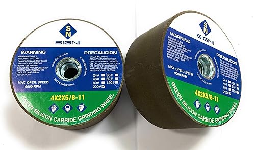 Miniatura 7 de Piedra de moler verde con rosca para moler granito 4X2X58-11 (paquete de 1) (grano 220)