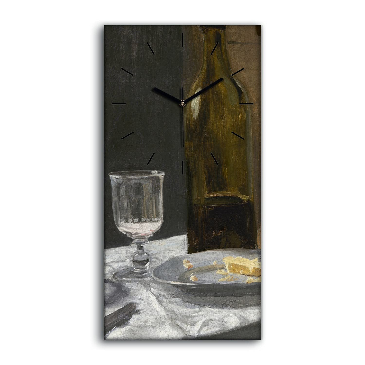 Horloge sur Toile Silencieuse sans Tic-Tac Tableau Cuisine 30x60