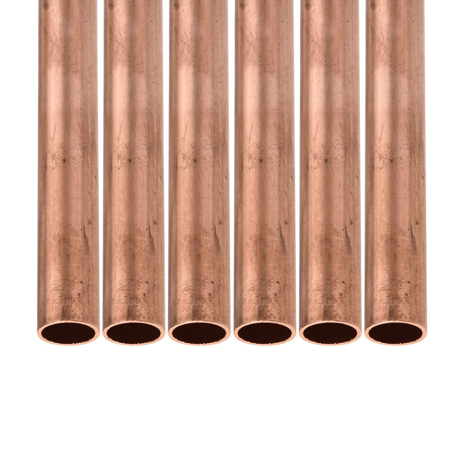 Tubes en cuivre 14 mm x 1 mm x 200 mm lot de 6 tubes ronds métal pour machines