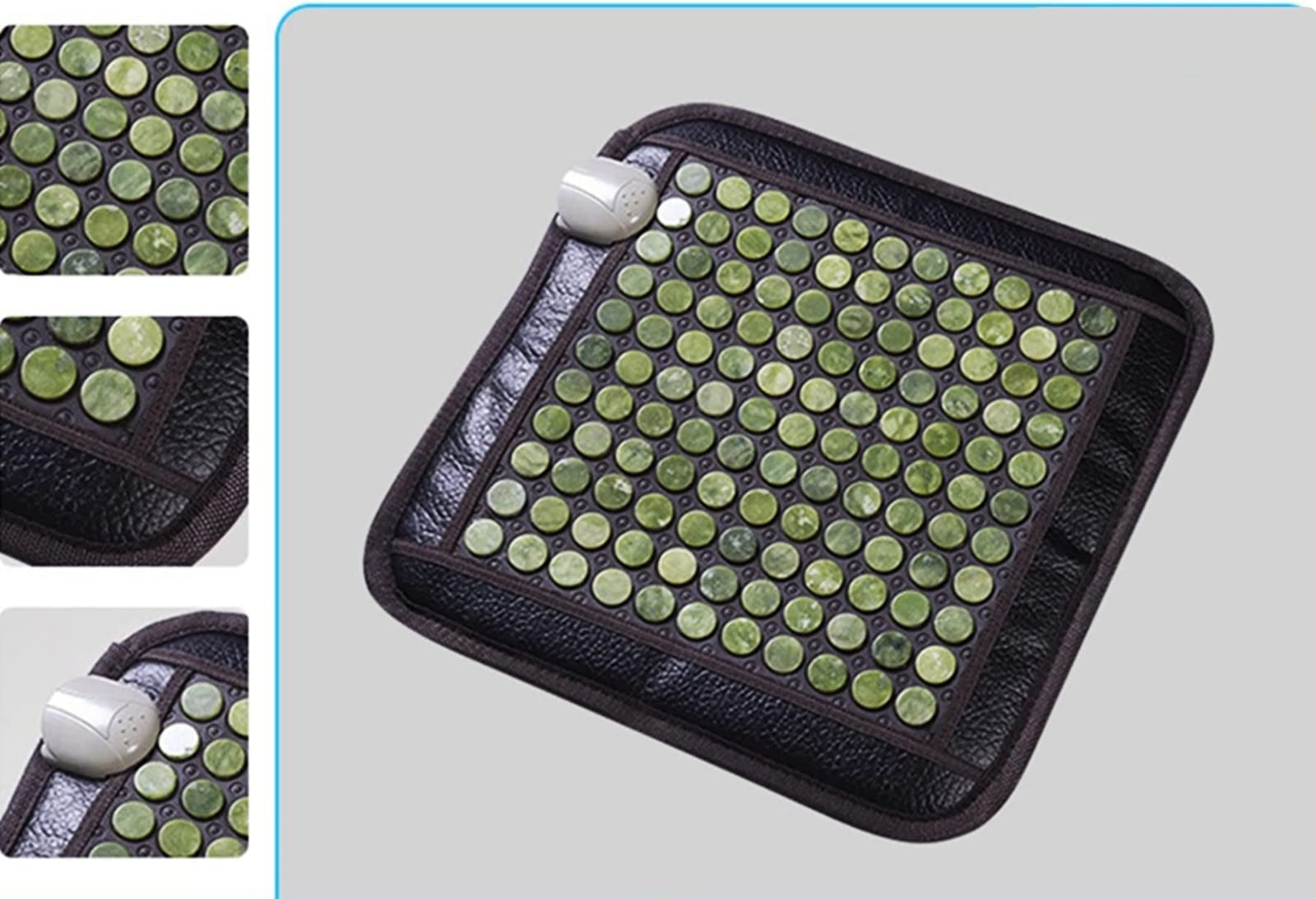 Infrarrojo Lejano Mantas Elèctricas,Jade Natural Almohadilla Térmica, Turmalina Almohadillas Electricas para Lumbares, Espalda, Hombros, Abdome, Cuello, 45X45cm