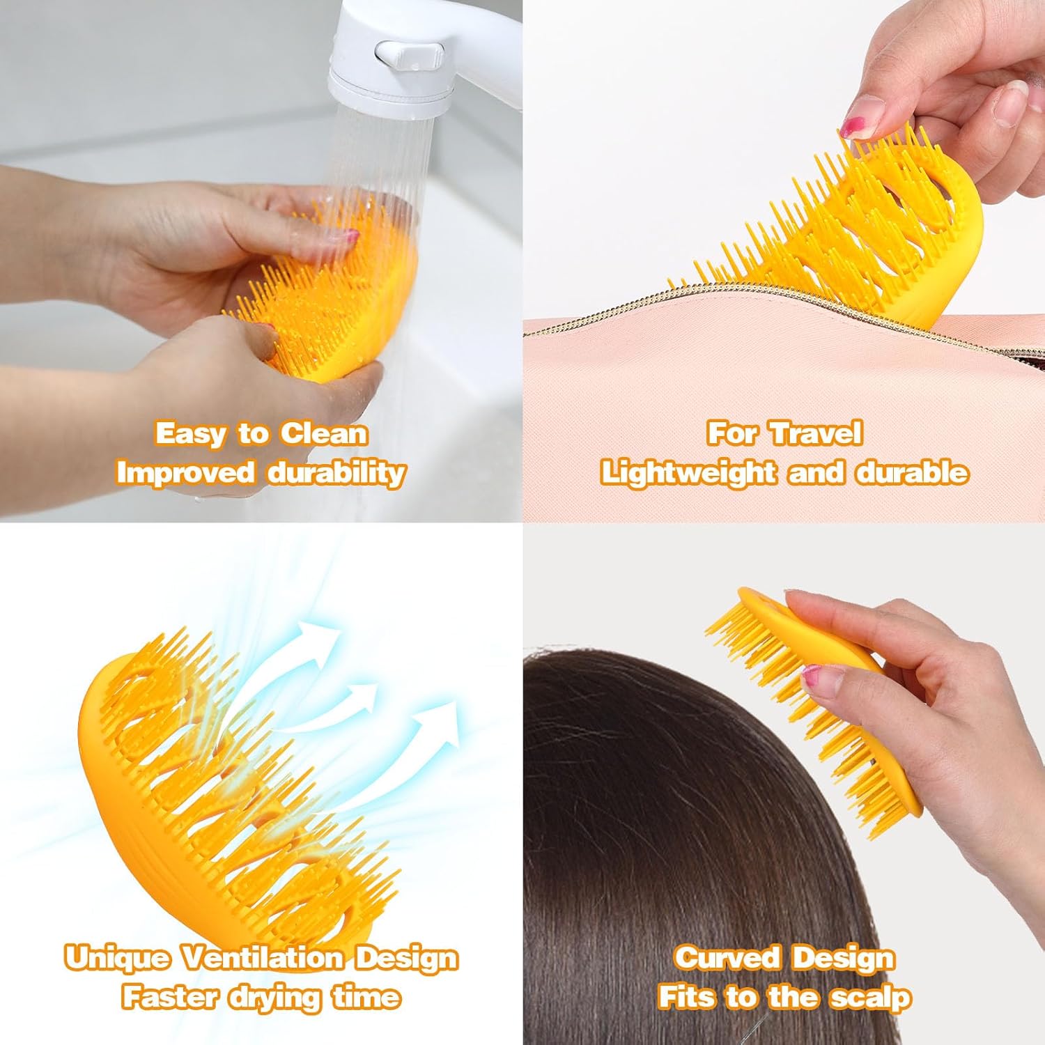 デイリーガード ヘアブラシ オレンジ