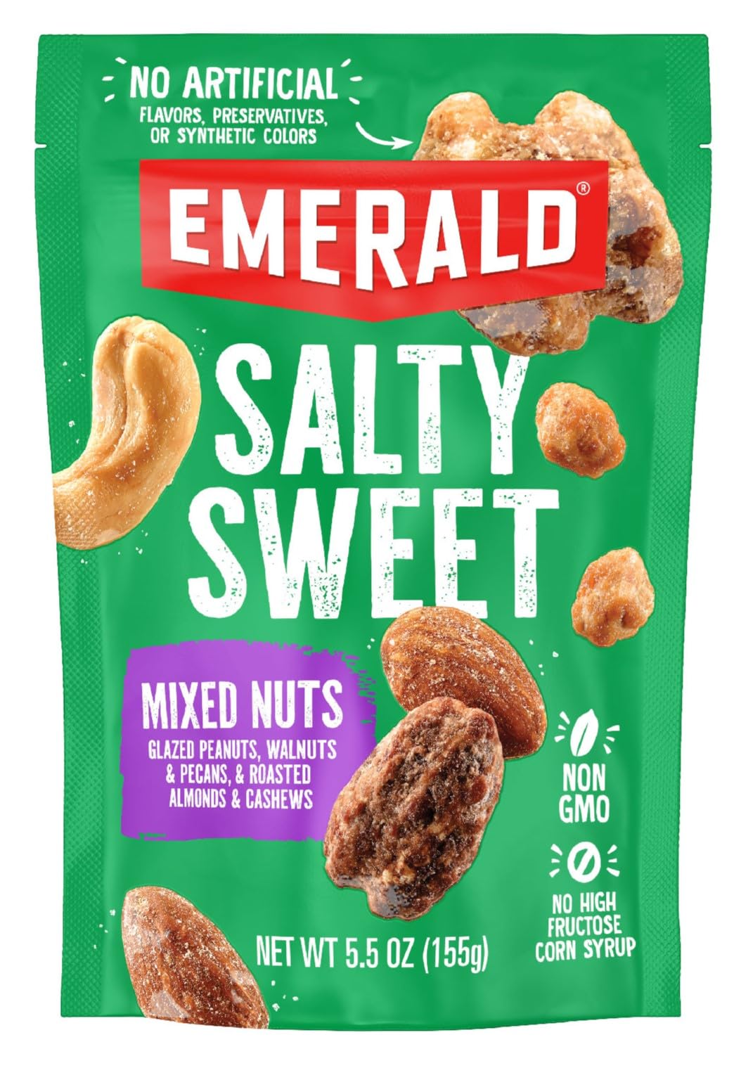 Emerald Nuts, Salty Sweet Mixed Nuts, 5.5 Oz