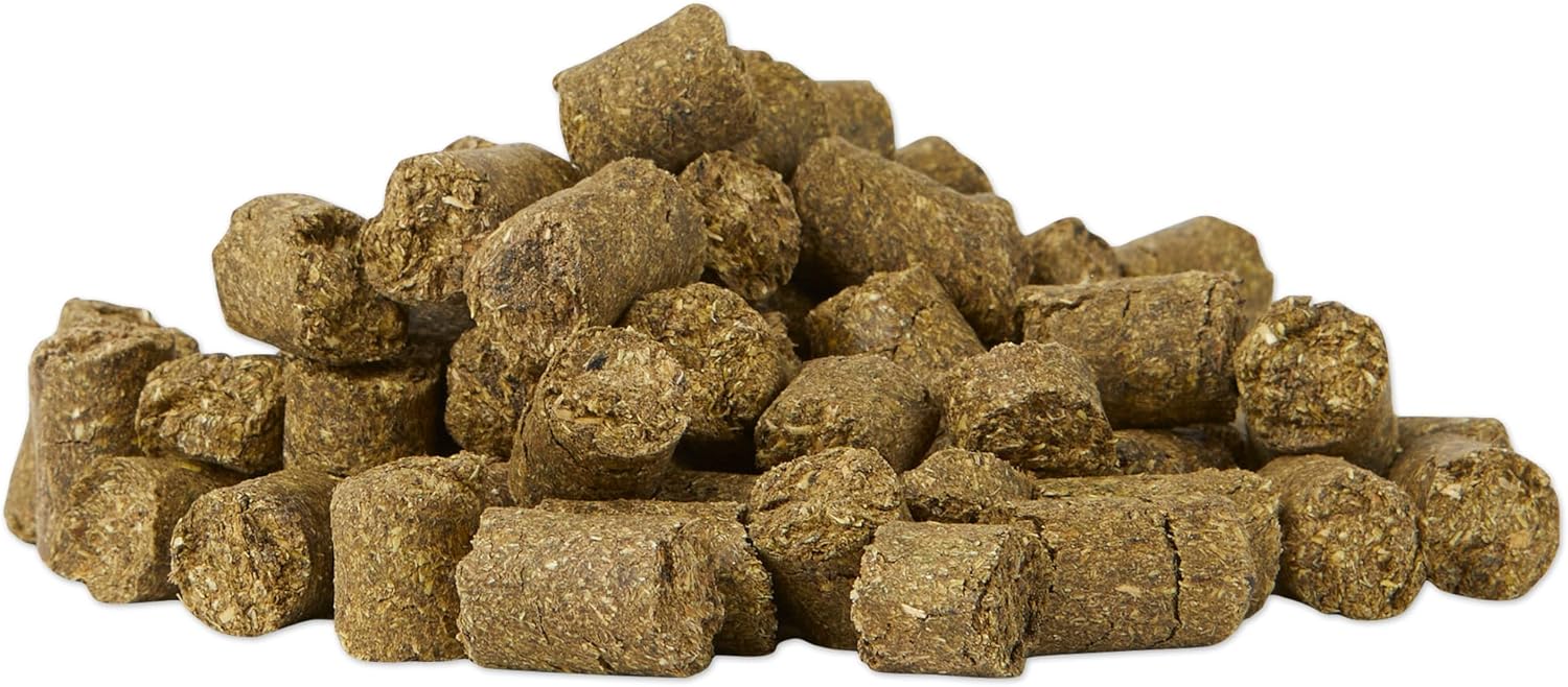 Uckele SmartEquine Equi Treats | Made with Timothy Grass & Sunflower Meal | High-Fiber Horse Treats | Low ESC & Starch | Bite-Sized | No Added Sugar | Cookies for Horses | 4 LB (4 LB, Peppermint).