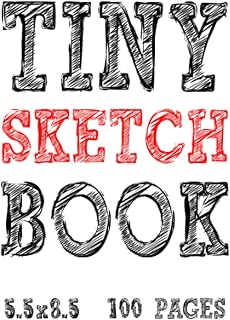 Tiny Sketch Book: Blank Sketch Paper. 5.5" x 8.5" sized. 100 pages. Hardcover.