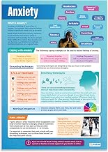 Daydream Education Anxiety & Mental Health Classroom Poster - EXTRA LARGE 33" X 23.5" - Gloss Paper - Mental Health Middle & High School Class Decoration - Wall Charts