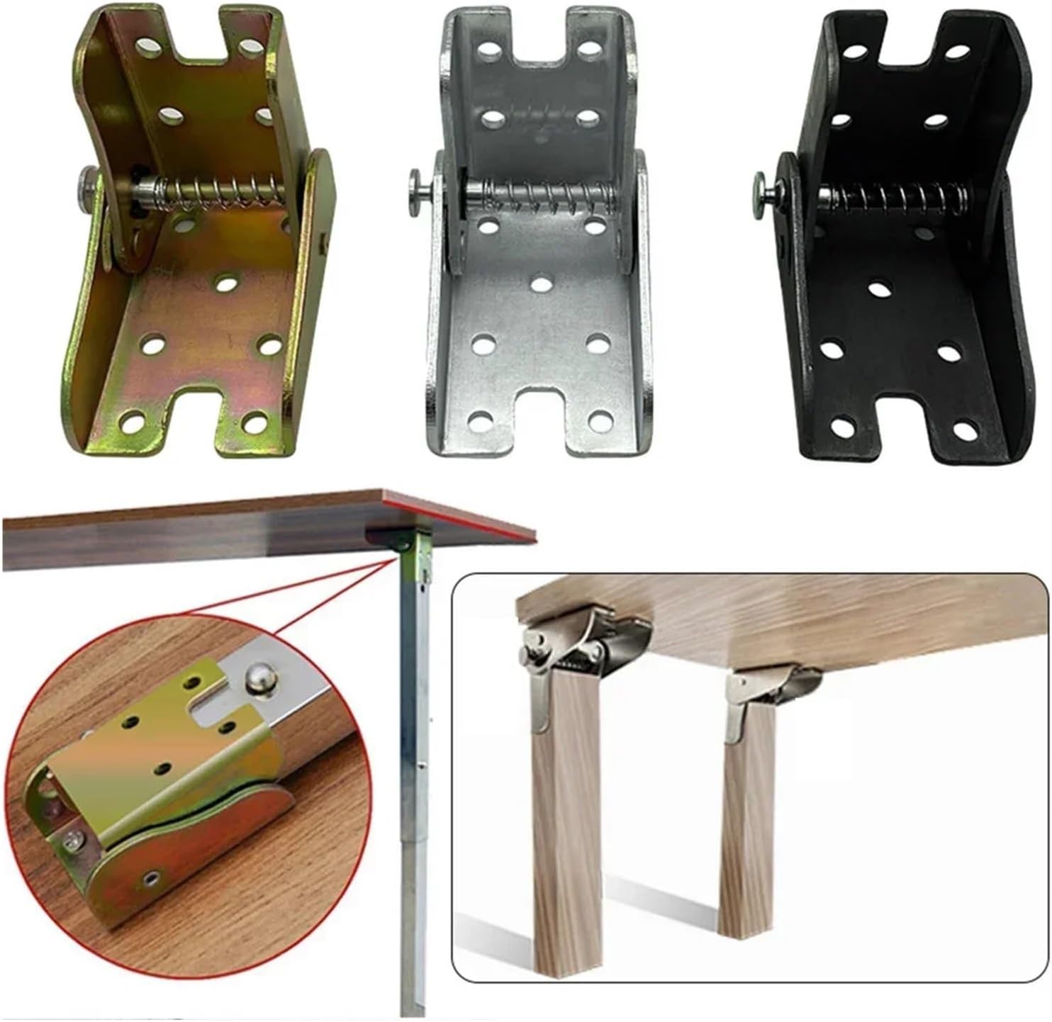 90 Degree Self-Locking Folding Hinge 65 * 60 * 45mm Table Legs Chair Extension Foldable Feet Hinges Lift Support Hardware Part