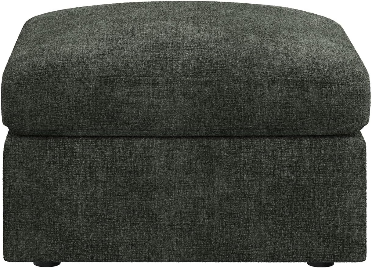 HONBAY Ottoman Module for Modular Sectional Sofa, Storage Ottoman Square Ottoman Bench for Living Room, Green