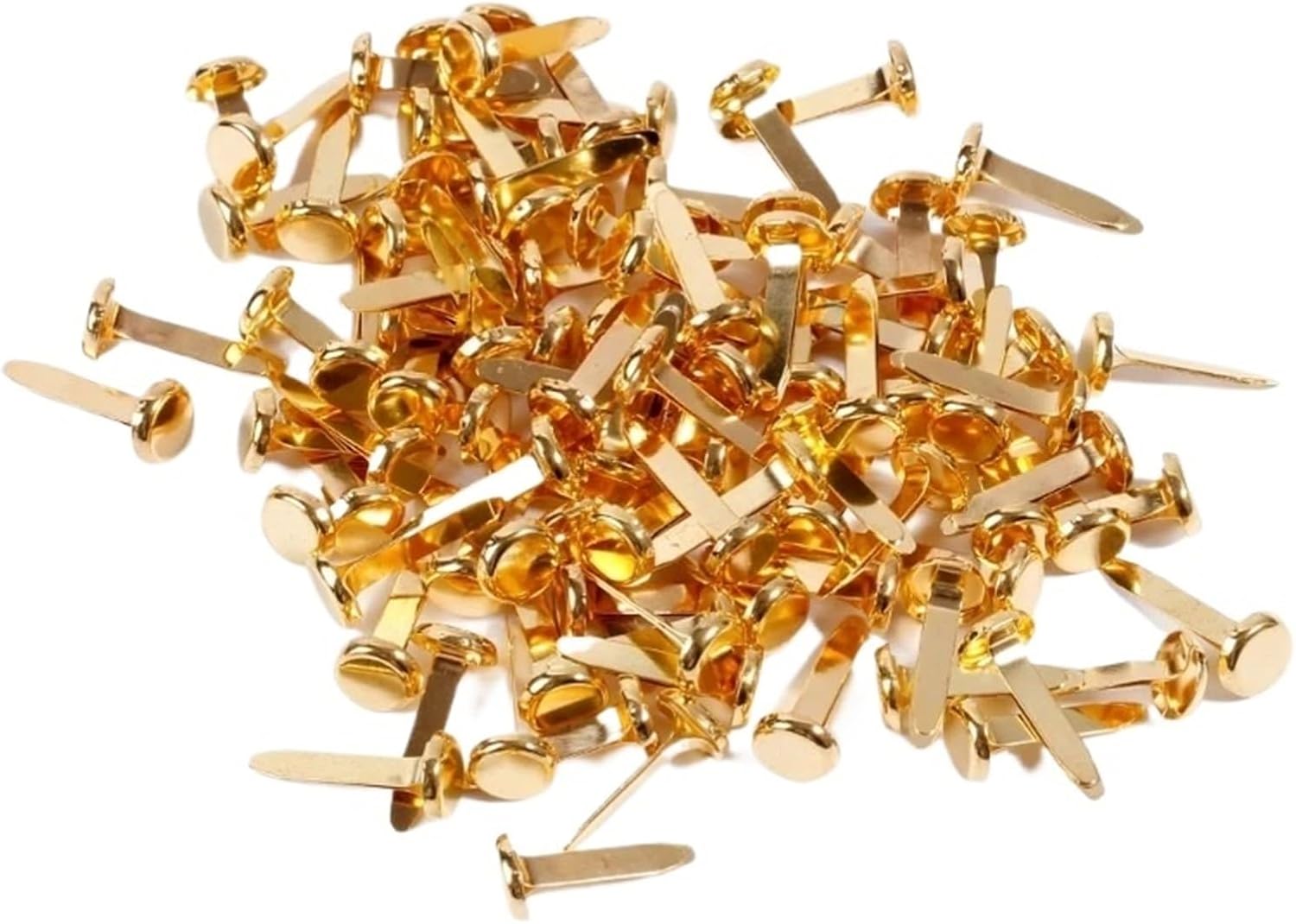 Brads 400pcs Mini Brads Pattern Clips Metal Paper Clasps Split Pins Round Head for School Office Scrapbooking for Paper Crafts DIY Cards