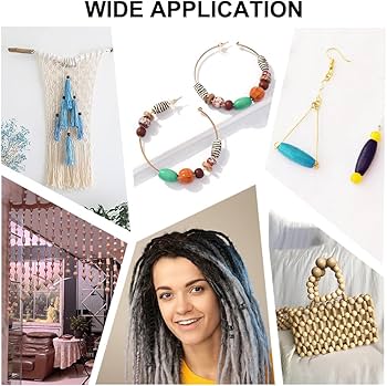 Beads Hair 4mm Yuanchu 200 Stuks Houten Kralen Met Grote Gaten,