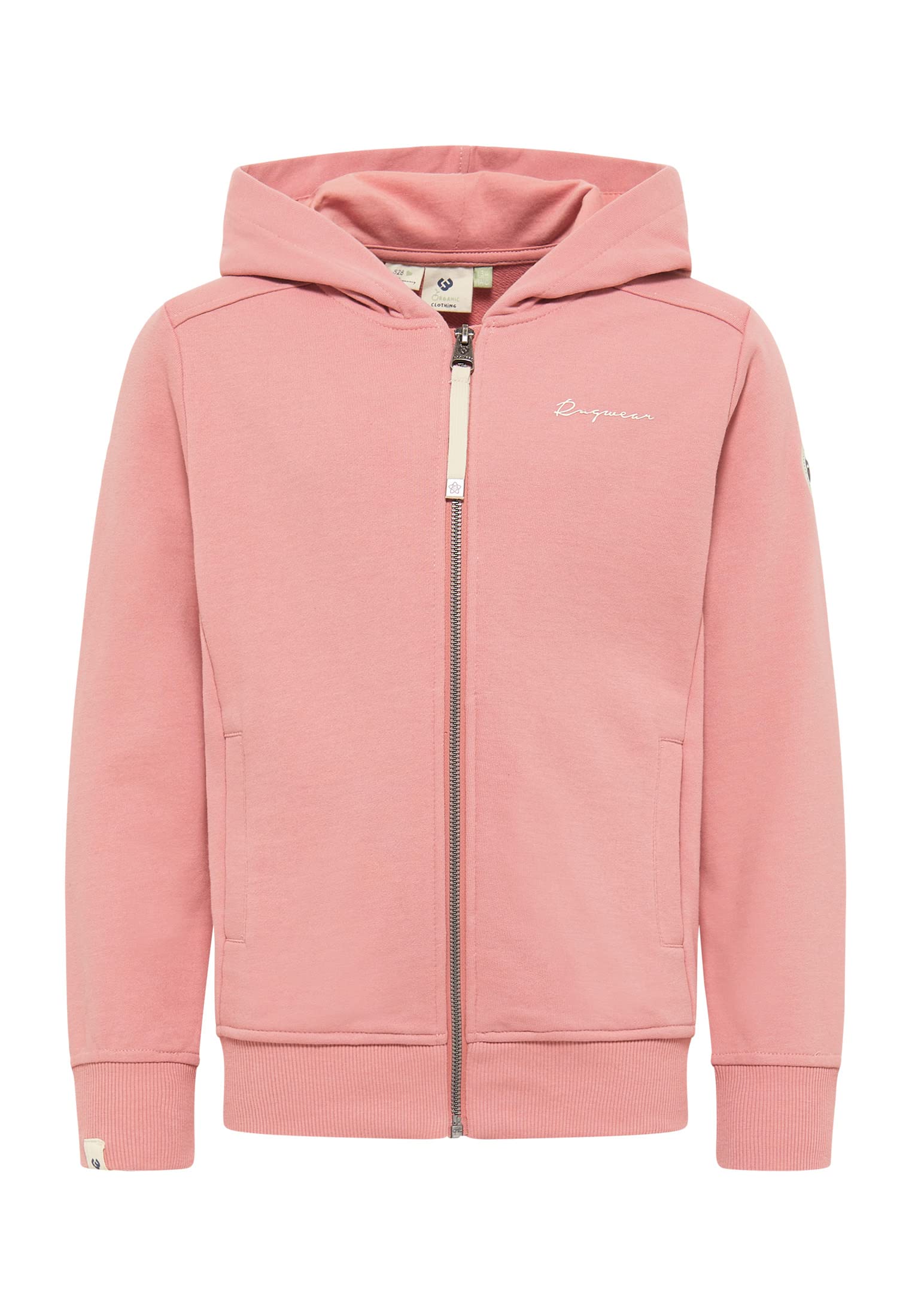 Ragwear Mädchen Sweatjacke oder Hose THEA ZIP ORGANIC Sweatshirt mit Kapuze und Reißverschluss Übergangsjacke Jacke