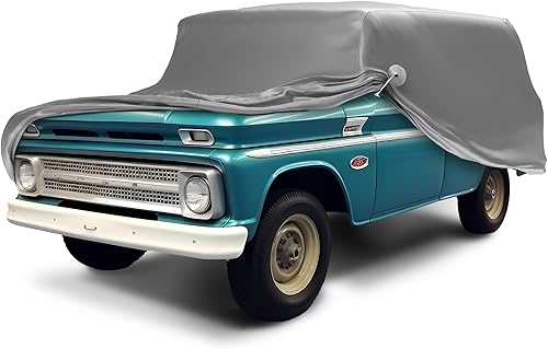 CarCovers - Funda resistente a la intemperie para SUV, compatible con Chevrolet 1947-1966 Suburban  Cubierta para exteriores, con bloqueo de cable