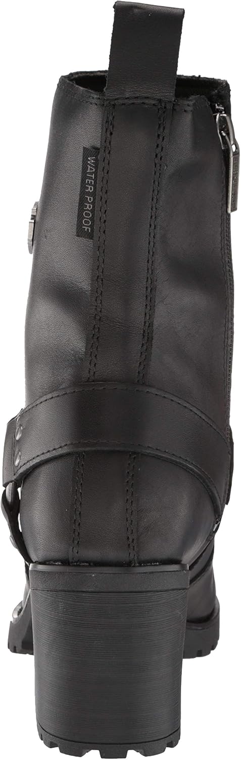 Harley-Davidson Women's Howell 6.75" Black Waterproof Motorcycle Boots, D84665 : Harley-Davidson: Automotive