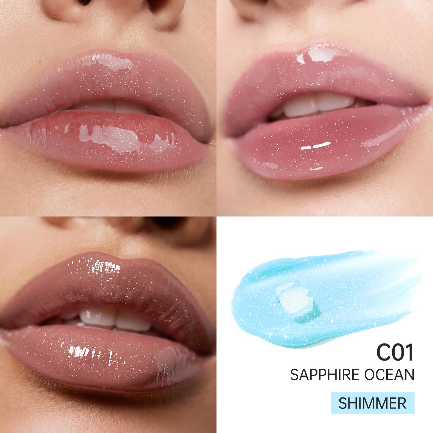 CATKIN Serum Plumping Lip Gloss, Hydrate & Volumize, Juicy Shine, 90% Nourishing Essence, Long Lasting and Non-Sticky - Image 2