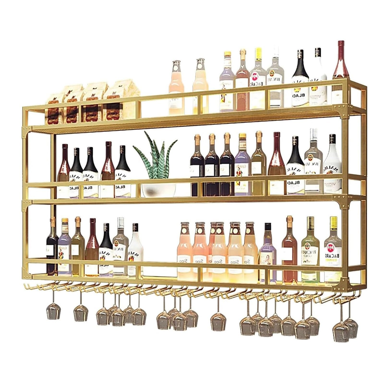 Rangement en métal pour cuisine et cave à vin design contemporain