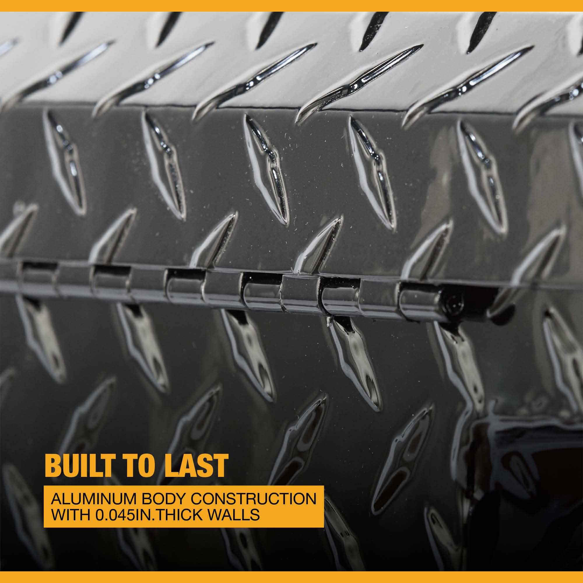 Northern Tool Slim Crossover Truck Tool Box 69in. x 12in. x 13in. | Low-profile aluminum construction Gloss-black finish Paddle latches Secure truck-bed storage Quick-access tools product thumbnail 3
