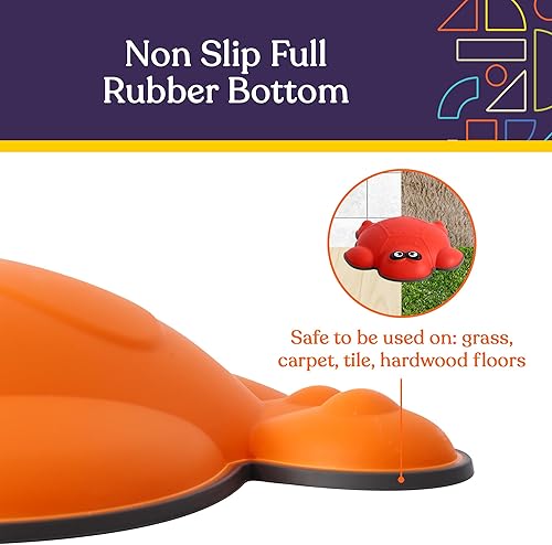 Vista 49 de Special Supplies Stepping Stones for Kids - Set of 6 Balance Blocks - Indoor/Outdoor Play - Child Safe Rubber, Non-Slip Edging - Promotes