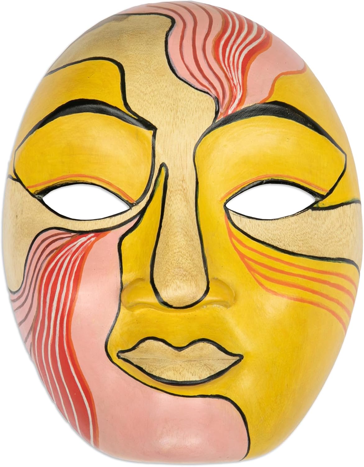 NOVICA Decorative Mask from Indonesia 'Candy Woman'